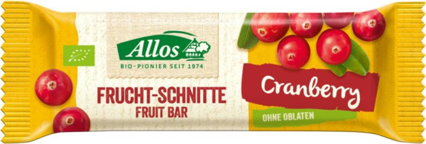 Allos Fruchtschnitte Cranberry 30g/A MHD 30.08.2023