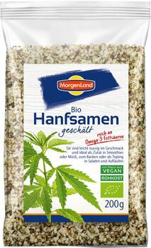 MorgenLand Hanfsamen geschält 200g MHD 09.10.2021