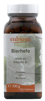 Eubiona Bierhefe-Tabletten 100g MHD 13.12.2020