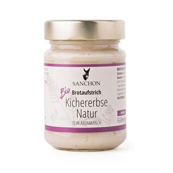 Sanchon Brotaufstrich Kichererbse Natur 180g/A MHD 30.04.2020
