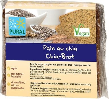 Pural Chia-Brot 375g MHD 08.11.2019