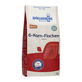 Spielberger 6-Korn-Flocken, demeter 500g MHD 08.10.2026