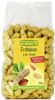 Rapunzel Erdnüsse in der Schale 500g MHD 27.04.2025