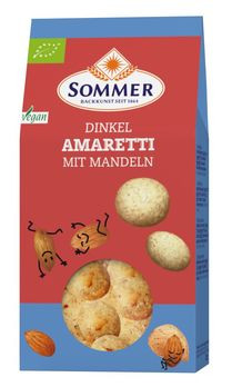 Sommer Dinkel Amaretti mit Mandeln 125g MHD 01.07.2021