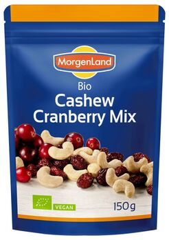 MorgenLand Cashew Cranberry Mix 150g MHD 22.05.2022