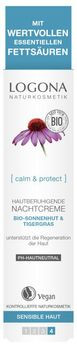 LOGONA Hautberuhigende Nachtcreme Bio-Sonnenhut & Tigergras 30ml MHD 28.02.2022
