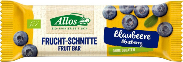 Allos Fruchtschnitte Blaubeere 30g MHD 28.08.2023