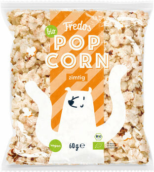 Fredos Popcorn, zimtig 60g MHD 01.11.2021