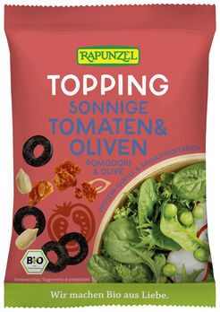 Rapunzel Topping Sonnige Tomaten & Oliven 100g MHD 22.07.2026
