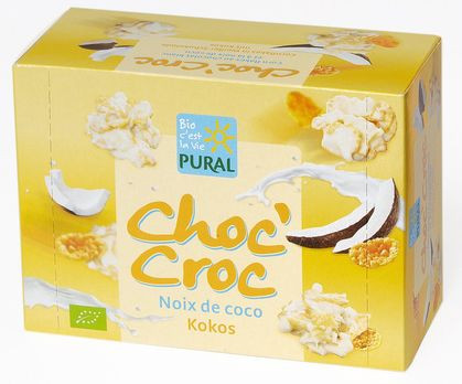 Pural Choc'Croc Cornflakes Kokos mit weißer Schokolade 100g MHD 23.08.2021