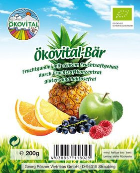Ökovital-Bär mit Gelatine 200g MHD 09.12.2020