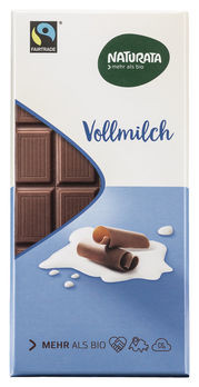 Naturata Chocolat Vollmilch Schokolade 100g MHD 27.08.2021