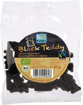 Pural Black Teddy Starklakritz 80g MHD 10.11.2020