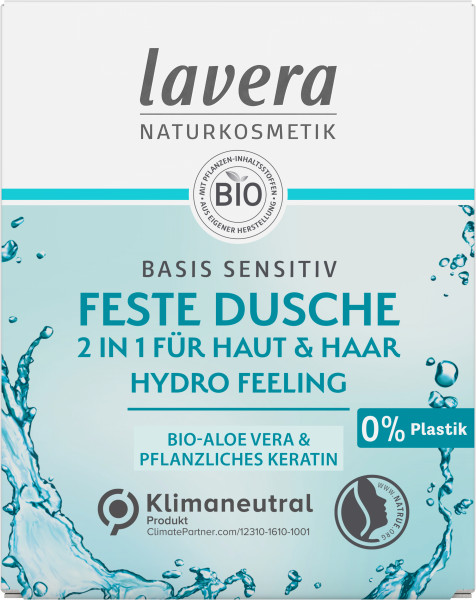 Lavera Feste Dusche Basis Sensitiv 2 in 1 Hydro-Feeling 50g MHD 29.02.2024