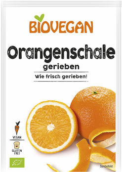 Biovegan Orangenschale gerieben 9g MHD 31.05.2023