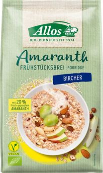 Allos Amaranth Frühstücksbrei Bircher 400g (beschädigte Verpackung) MHD 11.11.2021