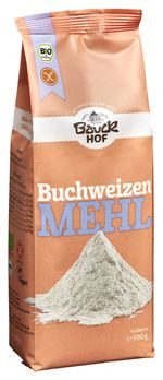 Bauckhof Buchweizenmehl Vollkorn, glutenfrei 500g MHD 08.06.2026