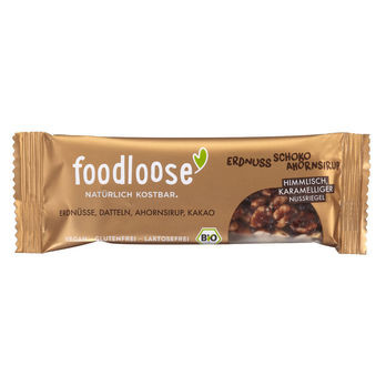 foodloose Erdnuss-Schoko Nussriegel 35g MHD 01.02.2022