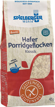 Spielberger Hafer Porridgeflocken, Klassik, glutenfrei, demeter 425g MHD 29.09.2026