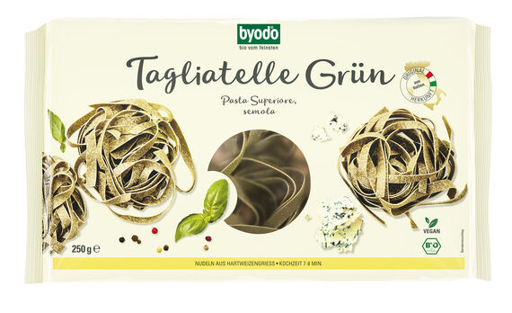 Byodo Tagliatelle grün, semola 250g MHD 19.06.2026