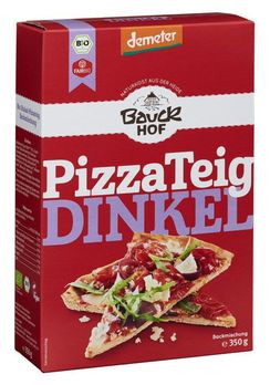 Bauckhof Pizzateig Dinkel Backmischung demeter 350g MHD 02.07.2022