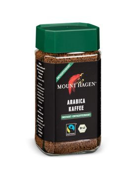 Mount Hagen Löslicher Bohnenkaffee, entkoffeiniert 100g/A MHD 31.08.2026