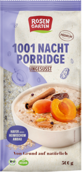 Rosengarten Porridge 1001-Nacht ungesüßt 500g (beschädigte Verpackung) MHD 27.09 2026