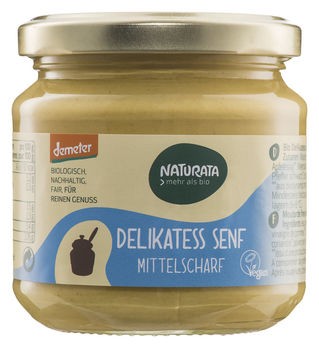 Naturata Delikatess Senf, Glas, demeter 190ml/A MHD 09.01.2020
