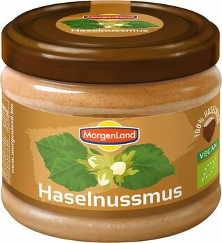MorgenLand Haselnussmus 250g MHD 04.10.2021