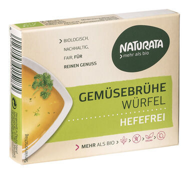 Naturata Gemüsebrühwürfel hefefrei 6x12g MHD 12.02.2022