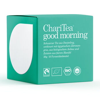 ChariTea good morning Pyramidenbeutel 10 x 2g MHD 31.05.2022