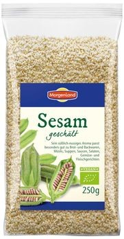 MorgenLand Sesam geschält 250g MHD 26.01.2020