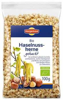 MorgenLand Haselnusskerne gehackt 100g MHD 16.08.2021