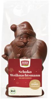 Rosengarten Weihnachtsmann Schoko vegan 90g/W MHD 02.04.2026