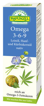 Rapunzel OXYGUARD Omega 3-6-9 nativ Speiseöl 250ml (Umkarton fehlt) MHD 01.01.2026