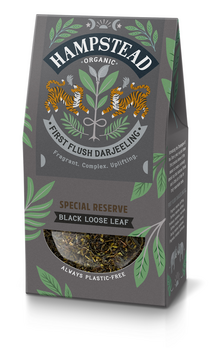 Hampstead Tea First Flush Schwarztee demeter lose 100g MHD 25.09.2026
