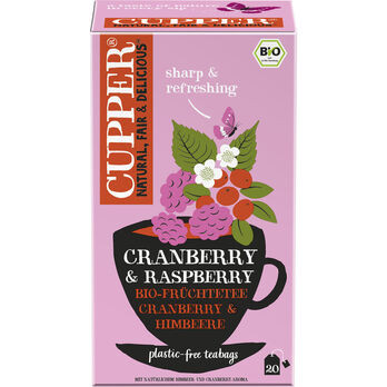 CUPPER Cranberry & Raspberry 50g 20 Beutel MHD 17.05.2027