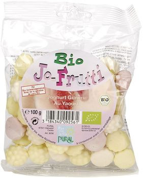 Pural Fruchtgummi Jo-Frutti, mit Joghurt 100g MHD 25.08.2020