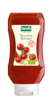 Byodo Tomaten Ketchup, 80% Tomate, PET-Flasche 300ml MHD 28.03.2020