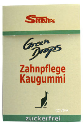 Styrums Green Drops Zahnpflege-Kaugummi 33g MHD 31.03.2022