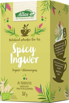 Allos Tee Spicy Ingwer 20 Btl MHD 26.06.2021