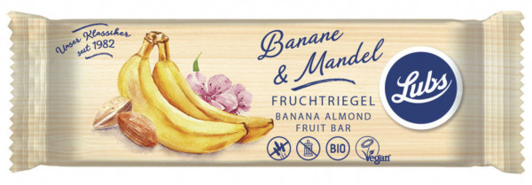 Lubs Classic Fruchtriegel Banane Mandel 40g MHD 13.11.2020
