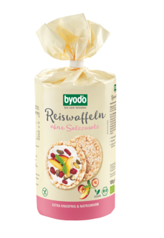 Byodo Reiswaffeln ohne Salzzusatz 100g MHD 25.02.2022