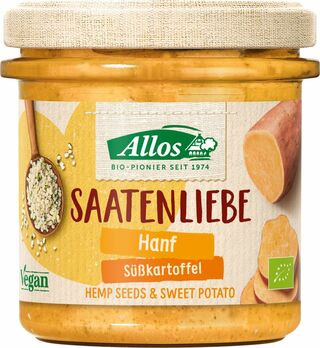 Allos Saatenliebe Hanf Süßkartoffel 135g MHD 06.04.2021