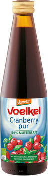 Voelkel Cranberry pur 0,33l + 0,15 EUR Pfand MHD 04.10.2023