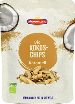 Morgenland Kokoschips Karamell 55g MHD 17.01.2026