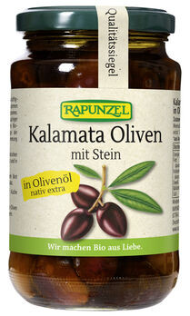 Rapunzel Kalamata-Oliven in Öl 210g MHD 27.06.2026