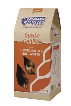 Erdmannhauser Spritzgebäck Gerste, Hafer & Buchweizen demeter 200g MHD 30.06.2025