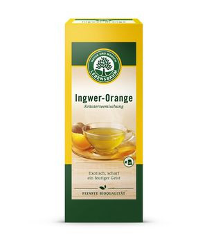 Lebensbaum Kräutertee Ingwer Orange Aufgussbeutel 40g 20 Beutel MHD 28.02.2021