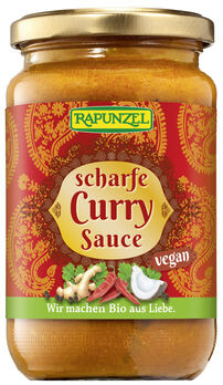 Rapunzel Curry-Sauce scharf 330ml MHD 31.01.2026